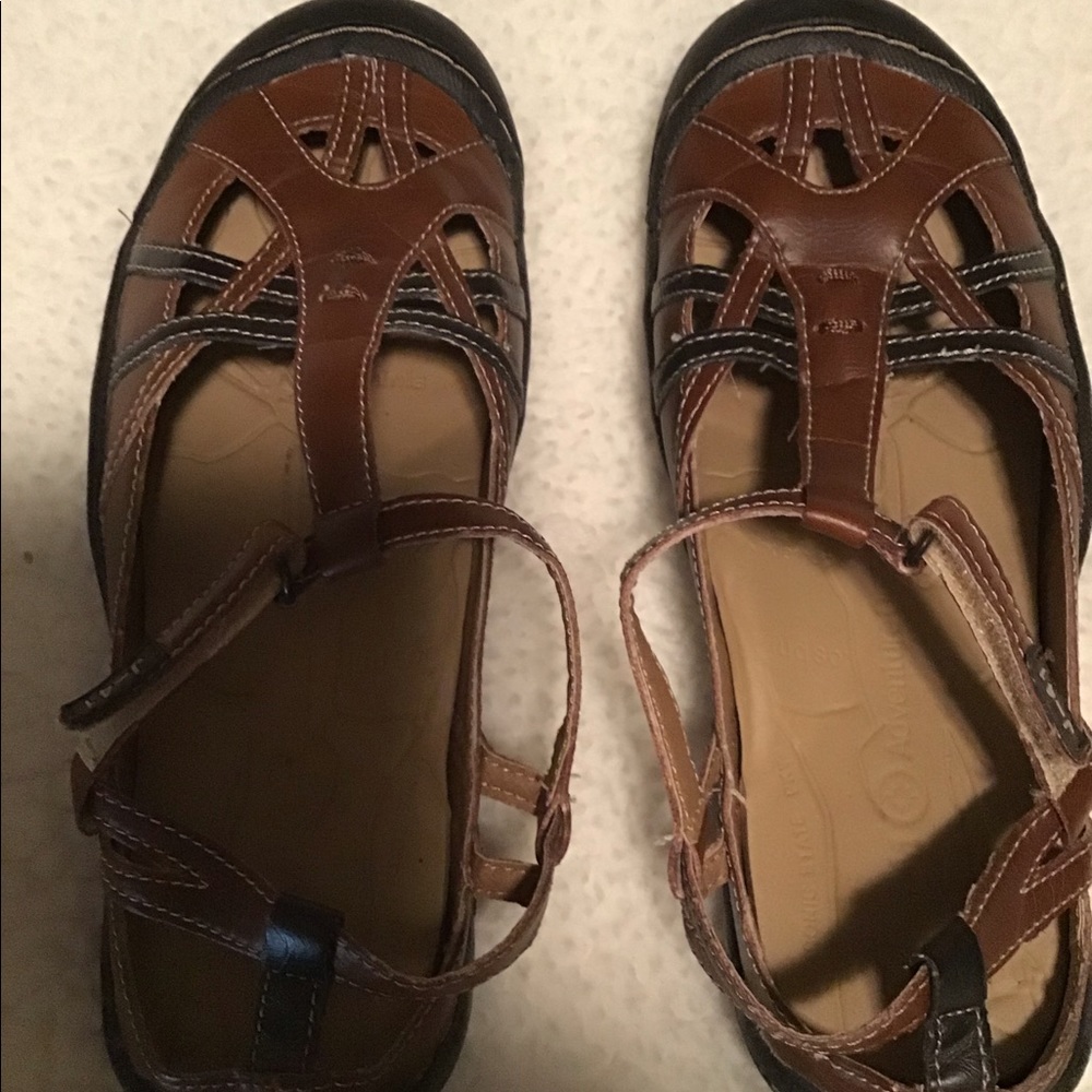Brown Leather J41 Sandals